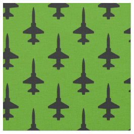 Patrón de talón T-38 negro sobre tela verde