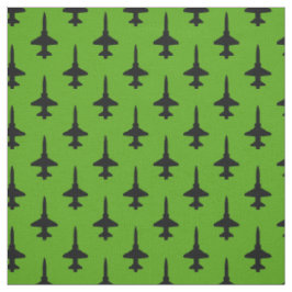 Patrón de talón T-38 negro sobre tela verde