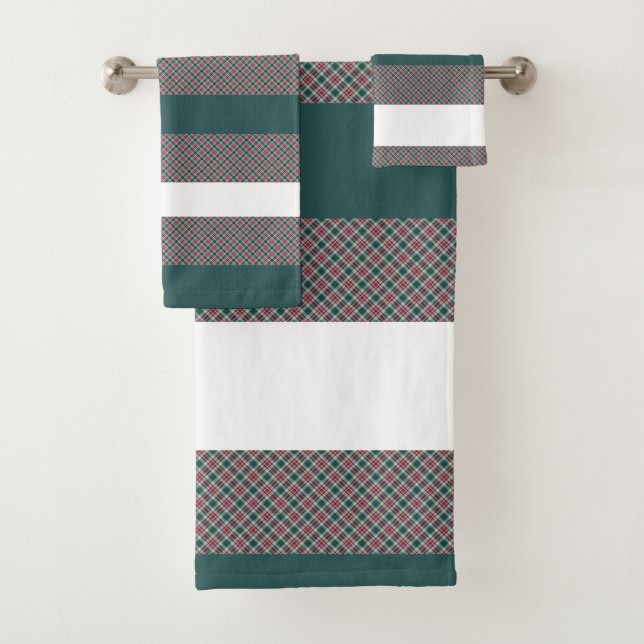 Patrón de Tartán de Navidad con Rayas Blanco Verde (In situ)