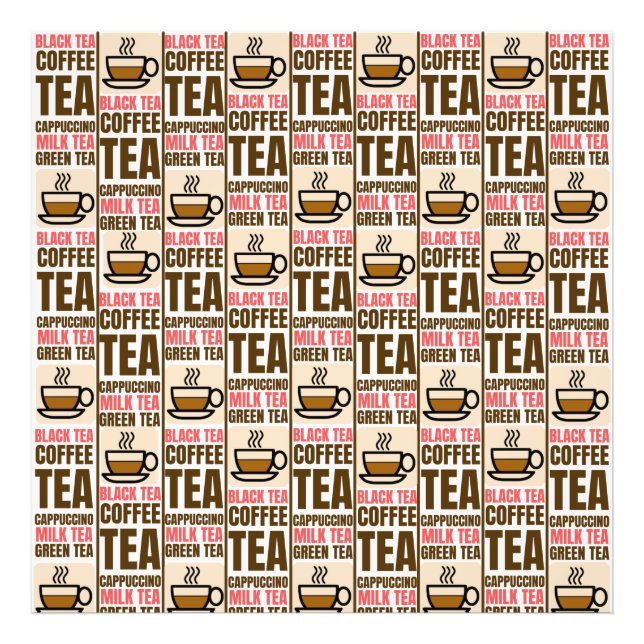 PATRÓN DE TÉ DE CAFÉ, ampliación de la foto (Frente)