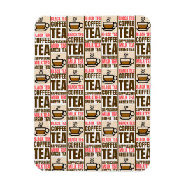 PATRÓN DE TÉ DE CAFÉ, imán fotográfico flexible