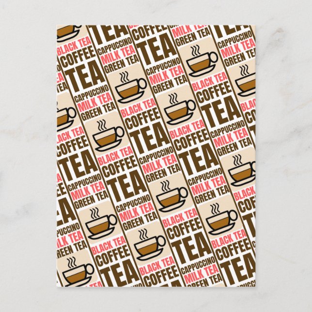 PATRÓN DE TÉ DE CAFÉ, postal (Anverso)