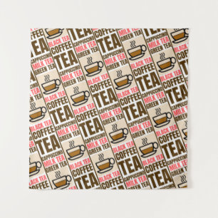 PATRÓN DE TÉ DE CAFÉ, Tapiz