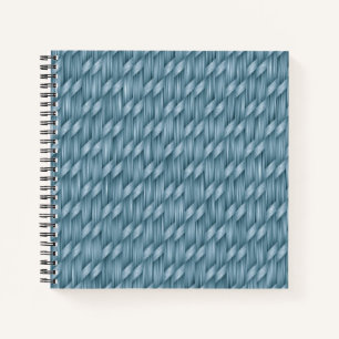 Patrón de tejido de cesta abstracto   Cuaderno
