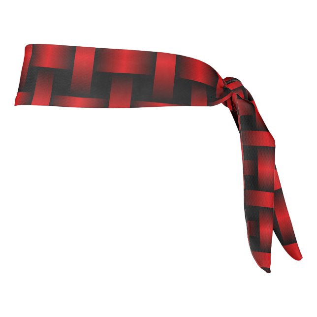 Patrón de Tejido Rojo Negro (Girar 90)