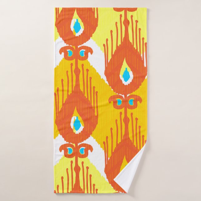 Patrón de tela de Ikat (Toalla de baño)