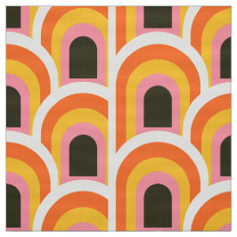 Patrón de tela retro de 70