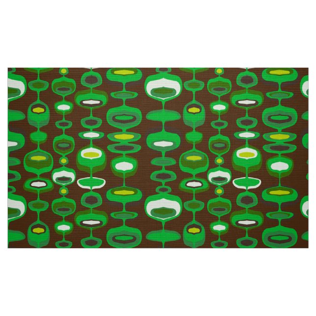 Patrón de tela retro de los años 70 ("Cuarto gordo" (fat quarter))