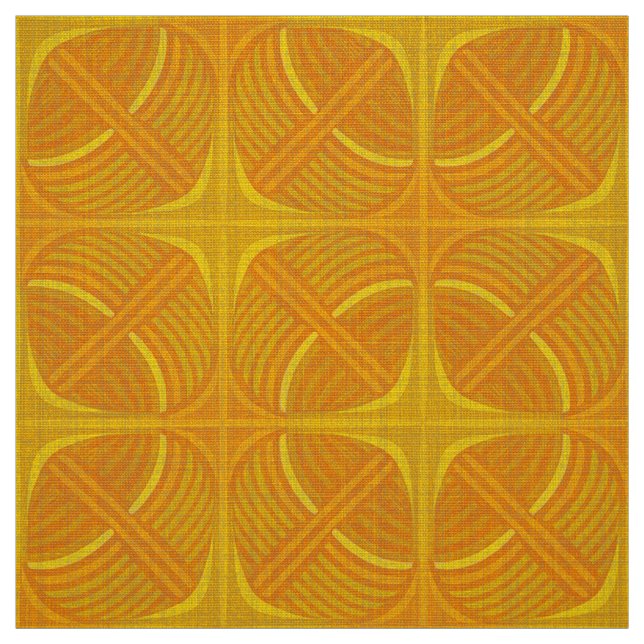 patrón de tela retro mod 60s 70s (Retal)