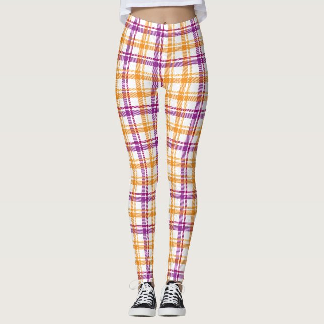 patrón de tela trenzada Leggings (Anverso)