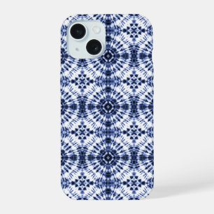 Patrón de teñido en azul oscuro