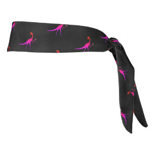 Patrón de tenis de dinosaurios rosados y negros