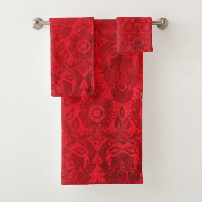 Patrón de terciopelo rojo de William Morris (In situ)