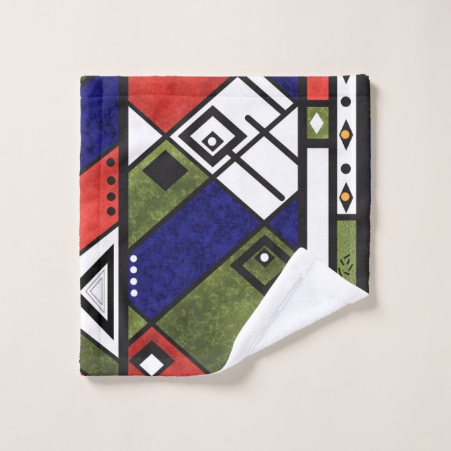 Patrón de textura tradicional africano sin soldadu (Toallita)