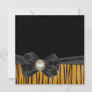 Patrón de tigres con invitaciones de bodas de arco