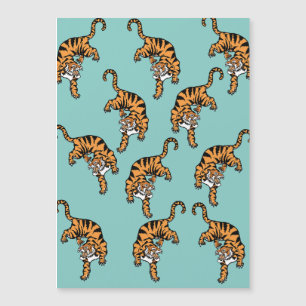 Patrón de tigres de Asia