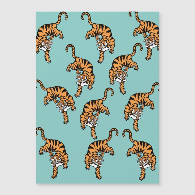 Patrón de tigres de Asia (Anverso)