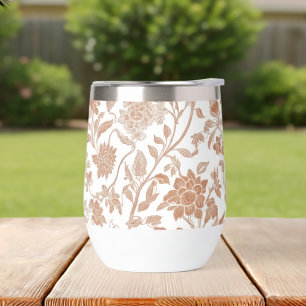Patrón de toile de terracota floral