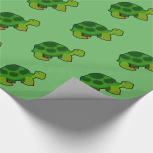 Patrón de tortuga - Papel de envolvimiento brillan