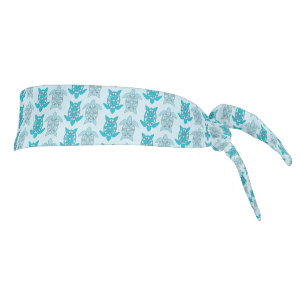 Patrón de tortuga tribal en tonos azules
