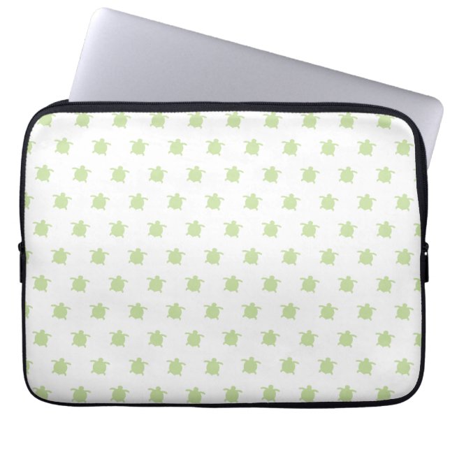 Patrón de tortuga verde Funda para portátil (Frente)