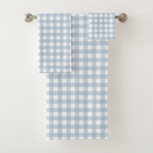 Patrón de trazo de tracción de Gingham azul minima