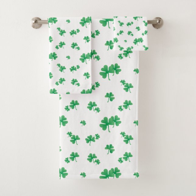 Patrón de trébol irlandés verde gradiente (In situ)