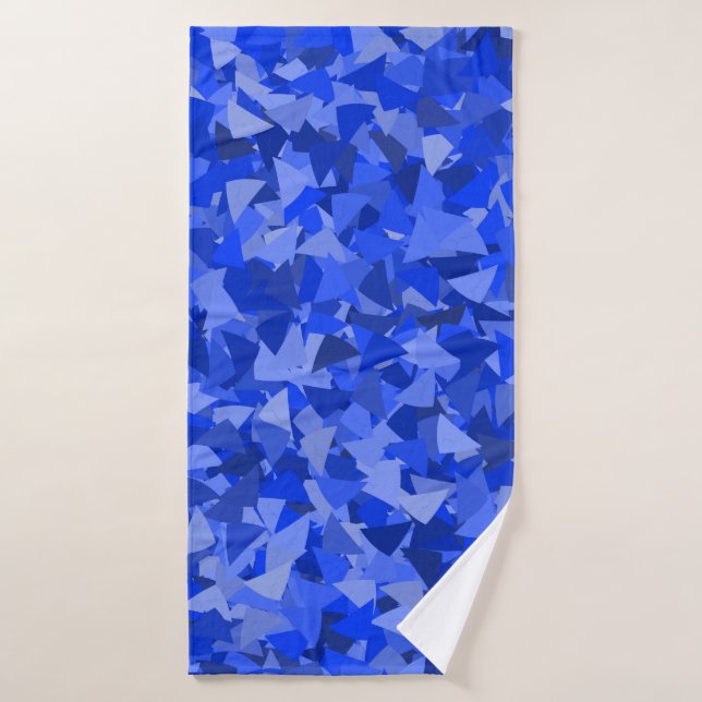 Patrón de triángulo azul (Toalla de baño)
