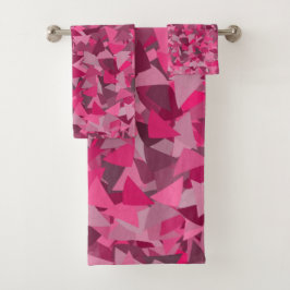 Patrón de triángulo gris rosa