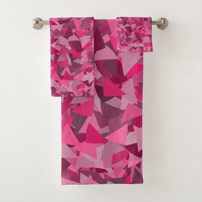 Patrón de triángulo gris rosa (In situ)