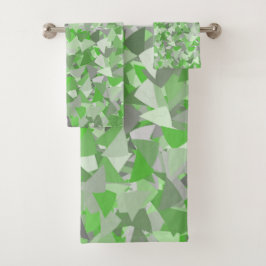Patrón de triángulo gris verde