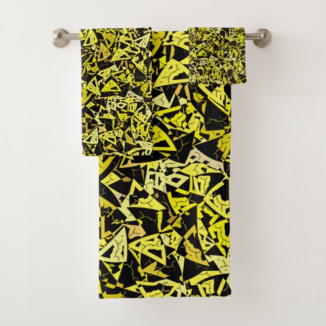 Patrón de triángulo negro amarillo (In situ)