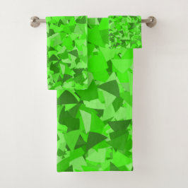 Patrón de triángulo verde