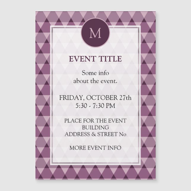 Patrón de triángulos (Anverso)