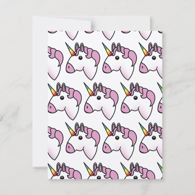 Patrón de Unicornio Adorable (Anverso)
