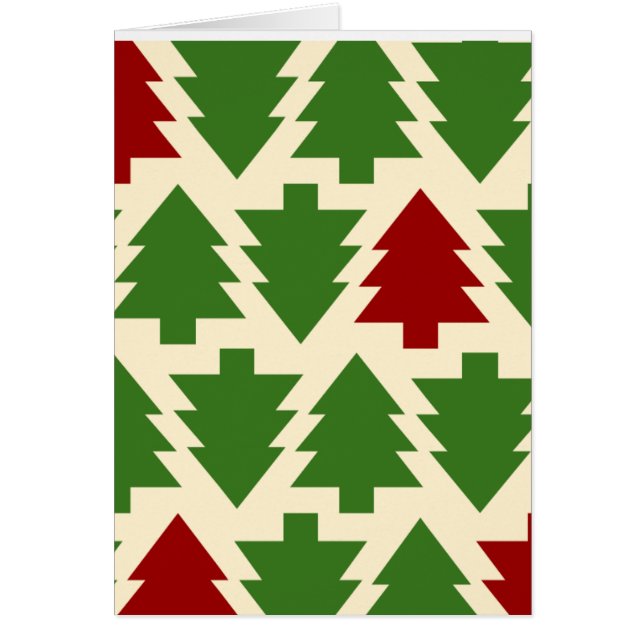 Patrón de vacaciones de árboles de Navidad (Frente)