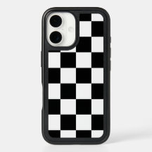 Patrón de verificación de color blanco y negro ele