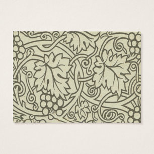 Patrón de vid de uva gris verde de William Morris