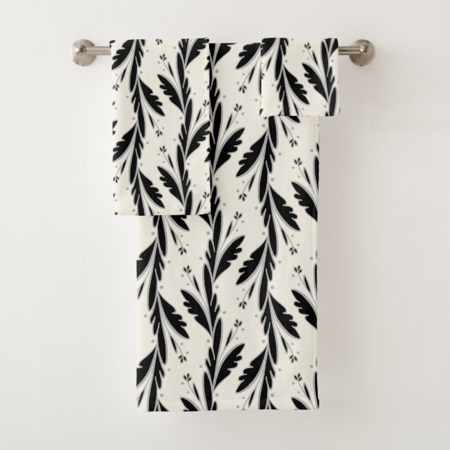 Patrón de viñedos negros decorativos (In situ)