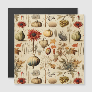 Patrón de vintage del Día de Acción de Gracias Flo