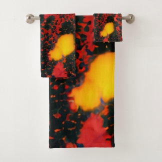 Patrón de volcán Baño conjunto de toallas