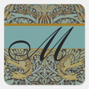 Patrón de William Morris - Pegatinas de bodas en m
