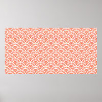 Patrón deco de arte pintado a mano con escala mayo