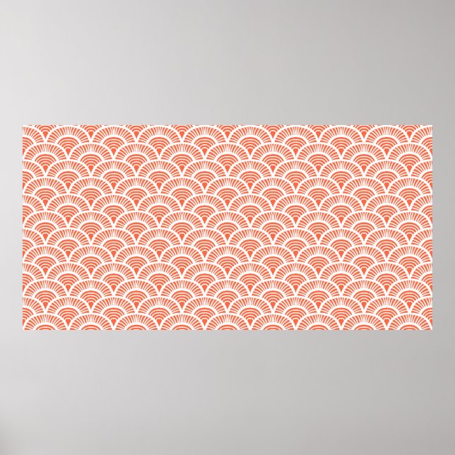 Patrón deco de arte pintado a mano con escala mayo (Frente)