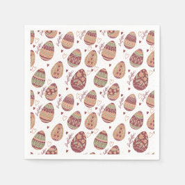 Patrón decorativo de Huevos de Pascua | Servilleta