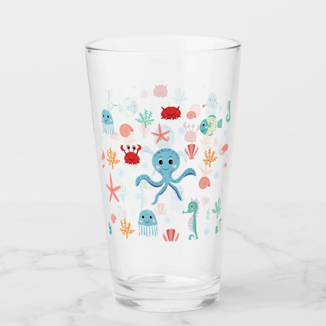 Patrón del mundo marino (Anverso)