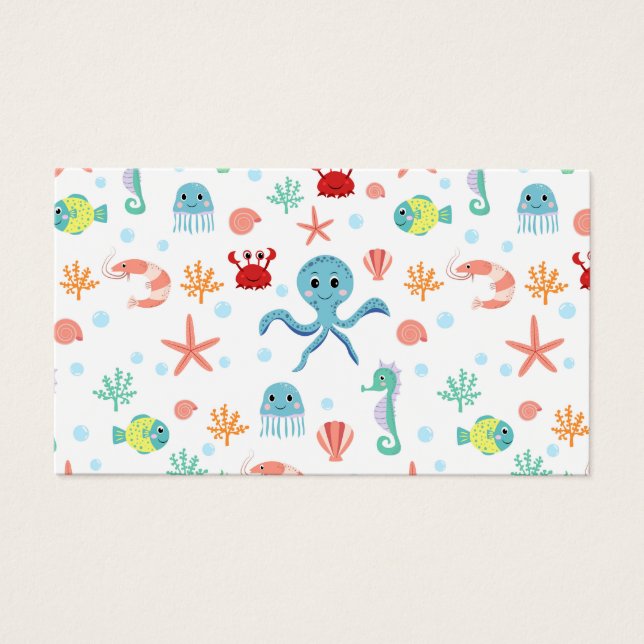 Patrón del mundo marino (Frente)