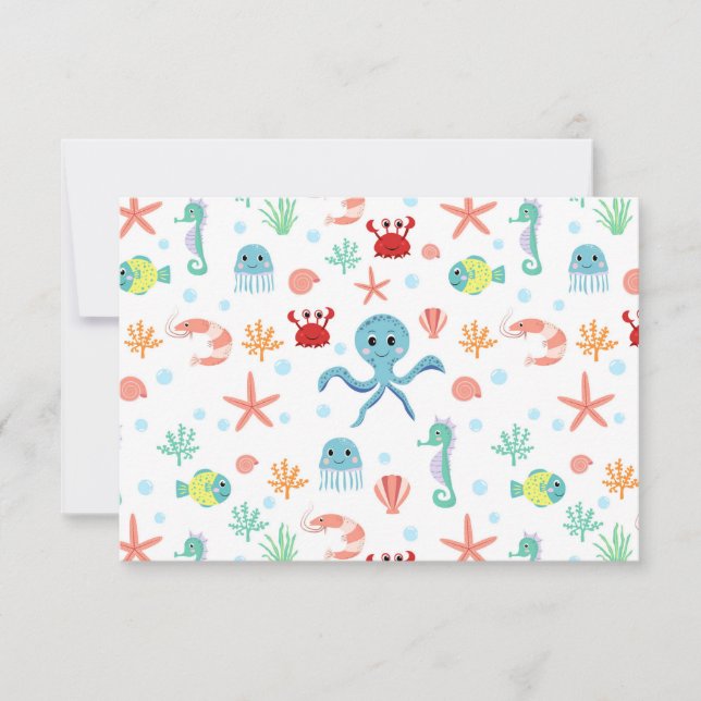 Patrón del mundo marino (Anverso)