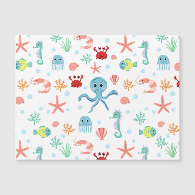 Patrón del mundo marino (Anverso)