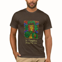Patrón del St. Dymphna de la camiseta de los
